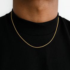 Catch everyone's attention with this classic Gold Rope Chain. Popularly called the “dookie chain,” the rope chain started the birth of hip hop in the late ‘80s and ‘90s. It is popular among rappers, athletes, and celebrities worldwide. This Gold 2mm Rope Chain is a must-have piece for all fashionistas and hip hop fans. It boasts of a sleek design that will never go out of style. Gold Presidents offer you the rope chain in Yellow Gold and White Gold. You can wear it as a staple piece or rock it o Small Gold Chain, 10k Gold Chain, Urban Jewelry, Gold Rope Chains, Late 80s, Jewelry Pendants, Classic Watches, Classic Gold, Letter Pendants