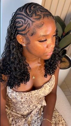 Braids Fulani, Hair Braid Designs, Hairstyles For Black Women Cornrows, Black Women Cornrows, Bob Braids Hairstyles, Cute Box Braids, Feed In Braids Hairstyles