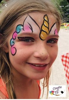 Face Painting Unicorn, Theater Makeup, Kids Face Painting, Halloweenský Makeup, Christmas Face Painting, Girl Face Painting, Face Painting Tutorials