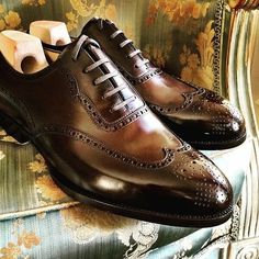 Dark Brown Leather Brogue Wingtip Oxford Dress Shoes on Storenvy Shoes Guide, Gents Shoes, Quality Leather Boots, Wingtip Oxford Shoes, Wingtip Shoes, Custom Design Shoes, Streetwear Shoes, Leather Brogues, Oxford Dress Shoes