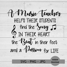 music teacher helps their students find the song in their heart and beat in their feet and a