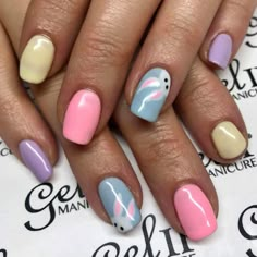 Easter Nails Design Spring Short, Easter Acrylic Nails Almond, Easter Pastel Nails Spring, Spring Nails 2023 Easy, Nail Designs Easter Spring, Spring Nails With Nail Art, Easter Nail Dip Ideas, Cute And Easy Easter Nails, Easternails Pastel Nails