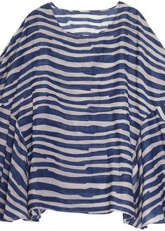 Organic O Neck Top Photography Blue Striped BlouseFabric: Cotton BlendedSize & Fit: Fit: This garment fits true to size.Length: Size 5XL measures 25.74"from shoulder to hemBust: Great for any cup size. Waist: Loose Fit. Comfortable room throughout midsection.Hip: Loose Fit - room for hips. Hand Wash Cold. Blue Striped Blouse, Vintage Boho Dress, Top Photography, Cozy Dress, Suit Style, Comfortable Room, Loose Blouse, Printed Denim, Plus Size Swimwear