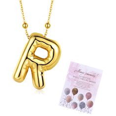 PRICES MAY VARY. Bubble Letter Necklace: Unleash your inner fashionista with the Bubble Necklace. This shiny bubble letter necklace adds a subtle, playful touch to your look, giving you the perfect accent for any outfit. Bubble Alphabet Pendant -- You can choose letters related to your name, family and friends. This is a meaningful gift for your loved one. Material: Dainty Gold Balloon Initial Necklace made of thick 14K Gold Filled ( gold plating is five times thicker than other products ) , the Gold Necklace For Birthday Gift, Gold Letter-shaped Jewelry For Birthday, Initial Pendant Necklace For Birthday And Valentine's Day, Gold Charm Necklace For Birthday And Valentine's Day, Gold Necklaces For Birthday Gift, Gold Necklace For Birthday And Valentine's Day, Gold Letter Charm Necklace For Birthday, Gold Letter Charm Necklaces For Birthday Gift, Letter Shaped Necklaces For Birthday And Mother's Day