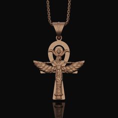 Silver Isis Necklace, Egyptian Goddess Charm, Hieroglyphic Ankh Pendant, Symbol of Life & Magic, Ancient Egypt Jewelry Discover the enchanting world of Egyptian mysticism with our collection of spiritual jewelry. Each piece, from the Isis Silver Charm to the Ankh Necklace, pays homage to the spiritual heritage of Egypt. The Spiritual Amulet embodies the essence of the divine feminine and serves as a symbol of empowerment. Crafted with care, these unique gifts, including the Life Key Pendant and Ancient Egypt Jewelry, Egypt Jewelry, Ankh Pendant, The Ankh, Ankh Necklace, Symbol Of Life, Symbol Necklace, The Divine Feminine, Life Symbol