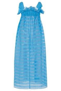 Free-flowing and feminine, our new Jaime dress in the perfect blue lattice lace will fast become your favorite frock. Luxurious, embroidered cotton and matching cotton straps make it ethereal and elegant—a dress you'll want to wear day and night. Cerulean embroidered cotton Matching blue straps Elasticated chest Loose fit 100% cotton Made in New York City Dry clean Perfect Blue, Free Flowing, Day And Night, Dresses Xs, Lattice, A Dress, Lace Dress, York City, New York City