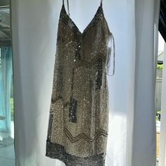 Questions? Leave A Comment Below! Shimmery Mini Dress, Sheer Sequin Dress, Cocktail Outfits For Women, Great Gatsby Outfit, Prom Dress High Neck, Gatsby Outfit, New Years Eve Dress, Birthday Dress 21st, Navy Blue Gown