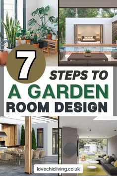 seven steps to a garden room design