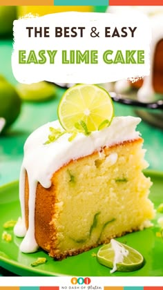 the best and easy easy lime cake recipe