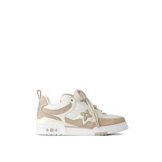 LOUIS VUITTON® - Lv Skate Sneaker - Beige Lv Skate Sneaker, Wishlist Shoes, Louis Vuitton Gifts, Trunk Bag, My Shopping List, Pink Collection, Monogram Bag, Buckle Shoes, Louis Vuitton Official