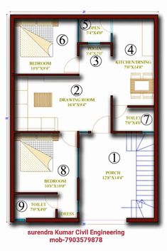 the floor plan for an apartment