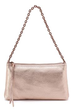 Polished hardware and metallic leather lend contemporary allure to a convertible crossbody bag fitted with multiple straps for styling versatility. Cotton lining Leather Imported Metallic Crossbody Shoulder Bag For Evening, Chic Metallic Shoulder Bag With Metal Hardware, Metallic Shoulder Bag With Chain Strap For Everyday Use, Chic Metallic Crossbody Bag, Elegant Hobo Bag With Gold-tone Hardware, Gold-tone Hardware Hobo Crossbody Bag For On-the-go, Metallic Leather Shoulder Bag With Gold-tone Hardware, Metallic Crossbody Shoulder Bag With Gold-tone Hardware, Convertible Crossbody Bag