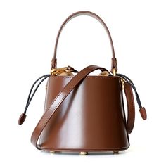 Women's Leather Mini Bucket Bags woyaza Elegant Women Style, Handbag Trends, Mini Bucket Bag, Genuine Leather Handbags, Mini Bucket Bags, Drawstring Bucket Bag, Mini Bucket, Bucket Bags, Luxury Designer Handbags