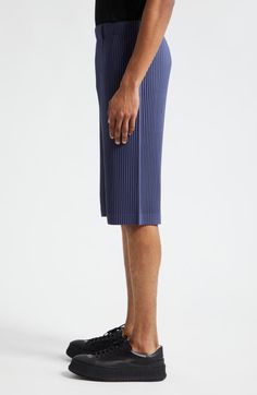 "Find ISSEY MIYAKE Tailored Pleats 2 Crop Pants on Editorialist. The Japanese label takes a forward-thinking approach to these cropped pants expertly designed with wrinkle-resistant pleats. 13\" inseam; 18\" leg opening; 12 1/2\" front rise; 16 1/2\" back rise (size 2) Elastic waist Side-seam pockets 100% polyester Machine wash, dry flat Imported Designer Clothing Asian Owned/Founded" Forward Thinking, Crop Pants, Issey Miyake, Cropped Pants, Elastic Waist, Size 2, Top Brands, Great Deals, Luxury Fashion