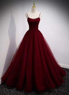 Dream Dresses Prom, Dark Red Debs Dresses, Wine Red Sweet 16 Dresses, Very Fancy Dresses, Red Mesh Prom Dress, Prom Dresses Red Wine, Dark Wine Red Prom Dress, Red Dresses Long Elegant, Dark Red Silk Prom Dress