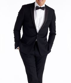 Peaked Lapel Tuxedo from The Black Tux Chic Black Tuxedo With Notch Lapel, Timeless Black Tuxedo With Hidden Buttons, Black Single-breasted Tuxedo For Black Tie, Elegant Black Single-breasted Tuxedo, Black-tie Tuxedo With Notch Lapel, Rental Wedding Dresses, Mens Fashion Wedding, Wedding Shoes Bride, Something Blue