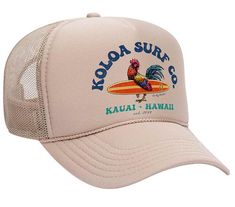 PRICES MAY VARY. Koloa Surf Classic Foam Mesh Back Trucker Hats. The Koloa Surf Co. Classic Foam Mesh Back Truckers Hat is Breathable and comfortable. Keep on truckin' in this old-school favorite. Wear the Koloa Surf Classic Surfboards Trucker Cap with your shorts and tees for effortless casual style! Structured 100% polyester foam High profile Plastic snapback closure Koloa Surf Classic Foam Mesh Back Trucker Hats. The Koloa Surf Co. Classic Foam Mesh Back Truckers Hat is Breathable and comfort Duke Logo, Colorful Graphic Design, Bodega Bay, Hat Collection, Cool Logo, Keep On, Modern Fashion, Baseball Caps, Trucker Hats