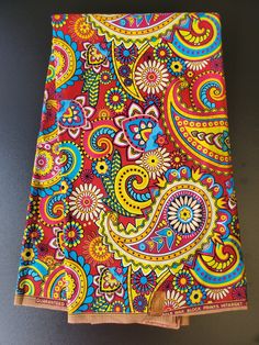 DESCRIPTION Multicolor African Ankara Print Fabric. This is high quality African print is 100% cotton and it's 45 inches wide. It is used for making African Clothing, African quilts, & For Home decoration. FYI: Print is Double sided. The listing is for 2yards, 3yards, 6yards and Headwrap Each piece of fabric measures: 70-72in by 45in for 2yards 105-108in by 45in for 3yards 210-216in by 45in for 6yards 70in by 22in for Head wrap If you purchase more than one yard, you will receive one continuous piece. *If you require more than what I have listed, feel free to send me email. CARE INSTRUCTIONS:•DO NOT BLEACH•Hand wash with cold water and mild soap or Dry clean•Press with warm iron on the wrong side only. Color may be different due to your monitor Multicolor Cotton Fabric For Festivals, Traditional Printed Multicolor Fabric, Vibrant Patterned Ankara Fabric, Cotton Multicolor Digital Prints For Festivals, Multicolor Cotton Digital Prints For Festivals, Ankara Fabric With Vibrant Patterned Print, Bohemian Multicolor Cotton Patterns, Traditional Multicolor Cotton Digital Prints, Red Bohemian Fabric With Traditional Patterns