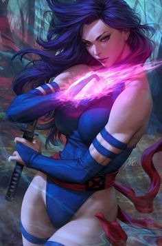 Psylocke by Stanley Artgerm Lau Stanley Lau, Comic Script, Betsy Braddock, Love Comic