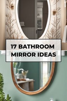 17 bathroom mirror ideas Mirrors Over Vanity Bathroom, Bathroom Mirror Lighting Ideas, Mirror Lighting Ideas, Bathroom Mirror Lighting, Vanity Lighting Over Mirror