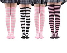 PRICES MAY VARY. 【Holiday Festival】Great for XMAX, New Year, & All Saints' Day. Fashion retro socks with pin and wide stripes 【Material】Premium material, cotton. Soft, breathable, anti-odor and wear resistant with pretty good thickness and compression 【Size& Package】One size fits most. US women size 5-9. Colors meet all needs 【Clothing】Wear alone or match with leggings. Perfect stockings for four seasons 【Perfect Gift】Retro classical design. Socks gift show care and love. More beauty socks see C Winter Striped Knee-high Socks For Stocking Stuffers, Christmas Knee-high Socks For Stocking Stuffer, Knee-high Socks For Cosplay And Winter, Knee-high Winter Stockings For Cosplay, Knee-high Stockings For Cosplay In Winter, Knee-high Stockings For Cosplay And Winter, Harajuku Thigh High Winter Stockings, Harajuku Thigh-high Winter Stockings, Harajuku Style Thigh High Winter Stockings