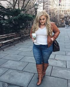 #inspiredlook #plussize #plussizefashion #affordable #fallinspired #ShopStyle #shopthelook #MyShopStyle #OOTD Perfect Fall Outfit, Look Plus Size, Plus Size Fall, Big Girl Fashion, Mode Casual, Plus Size Style, Stylish Plus, Plus Size Fashion For Women