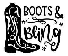 Boots and bling wall sticker from whimsidecals.com Cowgirl Bday Party Ideas, Bumper Sticker Ideas, Svg Western, Cowboy Theme Party, Ride A Horse, Bling Party, Cowgirl Style Outfits, Wall Graphic, Boot Bling