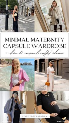 Plan your perfect minimal maternity style and pregnancy outfits with our essential maternity capsule wardrobe for 2024! This year-round pregnancy capsule wardrobe includes pregnancy clothes for fall, summer, spring, and winter. Find the perfect spring, summer, fall, and winter pregnancy outfits and maternity outfits with our complete guide to maternity style. Bump friendly outfits Chic Fall Pregnancy Outfits, Pregnant Europe Outfits, European Pregnancy Style, 2024 Pregnancy Outfits, Pregnancy Outfits 2024, Pregnancy Travel Outfit, French Maternity Style