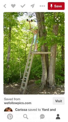 Kids Zipline, Tree Forts, Zip Line Backyard, Tree House Ideas, Treehouse Ideas, Tree Fort, Backyard Playhouse, Tree House Kids, Outside Play