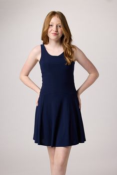 Get ready to turn heads in this classic skater dress. Made with all over stretch, this dress is perfect for standing out in style with a little flare. Shop the latest seasonal trend and be the center of attention wherever you go! Ginger is wearing a size 14 Height 5'5, Waist 27", Bust 31", Hips 35" Pull on style Double lined Made in Los Angeles, CA Knee-length Lined Mini Dress With Stretch, Knee-length Stretch Mini Dress With Lining, Stretch Knee-length Lined Mini Dress, Fitted A-line Sundress Mini Dress, Lined Fitted Knee-length Sundress, Casual Fitted Twirl Dress For Spring, Casual Fitted Spring Twirl Dress, Summer A-line Dresses With Flattering Cut, Summer Dresses With Flattering Cut And Mini Length