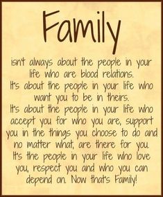 a family poem written in brown ink on parchment paper with the words,'i don't always about the people in your life who are blood