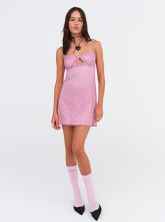 Glitter Slip Dress, Star Fits, Pink Glitter Dress, Coachella Fest, Olivia Concert, Weekend Fits, Hoco Dress Inspo, Social Clothes, Unique Homecoming Dresses