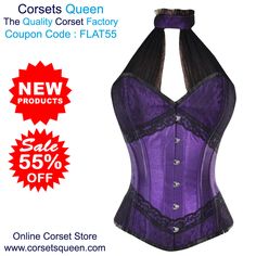 Goulart Purple Corset With Shoulder Straps And Bow Detail, #purpledress #purpelcorset #overbustcorset #corsettop #corsetdress Purple Corset Outfit, Dress Corset Outfit, Purple Corset Dress, Purple Steampunk, Corset Purple, Designer Corset, Pvc Corset, Outfit Designer, Purple Corset