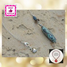 Teal shadow - Porcelain pendant Sterling silver long necklace #GiftForSister #SterlingSilver #PorcelainBead #SparkleNecklace #SilverColor #LongNecklace #MultiColorsBlue #TealColors #GiftForMom #ChainNecklace Blue Long Drop Necklace As A Gift, Blue Cable Chain Necklace For Gifts, Blue Long Drop Necklace As Gift, Blue Long Drop Necklace For Gift, Silver Long Necklace, Gray Earrings, Corpus Christi Tx, Sparkle Necklace, Long Silver Necklace