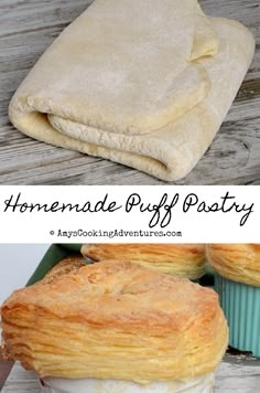 the homemade puff pastry is ready to be eaten