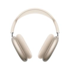 the wireless headphones are on display against a white background