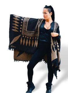 Free shipping for USA, EU & UK CAN Please leave your phone number at check out for smooth express delivery! Thank you:) Double Sided Winter knitted Poncho LIGHT BROWN -BLACK Worldwide Shipping Estimated Delivery USA 3-5 Bus days Europe 2-5 Bus days As Christmas Presents For Moms, Festival Poncho, Purple Shawl, Unique Gifts For Mom