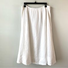 Originally A Two Piece Set, But I Only Have The Skirt. Good Condition, No Flaws. New To Poshmark? Use My Referral Code Shopkeeplove When You Sign Up And You’ll Get A Discount On Your First Purchase. White Linen Lined Maxi Skirt, White Pleated Linen Skirt, White Relaxed Linen Skirt, White Linen Flared Skirt, White Flared Linen Skirt, Elegant White Linen Maxi Skirt, Midi Skirt White, Skirt White, Women Skirts Midi