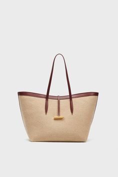 Barolo and Beige Penne Tote | Little Liffner