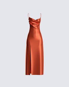 Orange Dress Outfits, Orange Satin Dress, Orange Silk Dress, Orange Dress Summer, White Corset Dress, Orange Prom Dresses, Burnt Orange Dress, Orange Satin, Prom Dress Inspiration