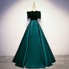 Satin Long Prom Dress, Farewell Dresses, Prom Dress Evening, Wedding Apparel, Dress Idea, فستان سهرة, Green Prom Dress, Dress Evening, Dress Silhouette