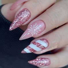 Snowflake Nail Design, Stunning Nails, Winter Inspired, Inspired Nails