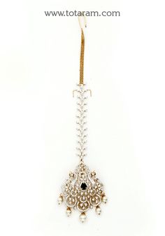 18 Karat Gold "Peacock - Detachable" Diamond Maang Tikka cum Pendant - Papidi Billa with Color Stones & South Sea Pearls
  This Product can be used as Pendant.
  This product has Inter Changeable Stones in the Pendant.
  Gross Weight of the Pendant without Chain : 12.300 Grams
  Gross Weight of the Diamond Tikka Chain without Pendant : 4.750 Grams
  Length of the Pendant : 2.15 inches
  Width of the Pendant :  1.25 inches
 - 235-GT496 - in 17.050 Grams for USD $3,684.55 USD. 
Made in India by To South Seas, South Sea Pearls, Gifts For Adults, Stone Color, Diamond Jewelry, Women Jewelry, Chain, Stone, Pendant