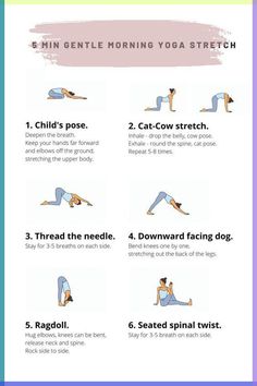 the 5 minute morning yoga stretch is great for beginners to do in their home