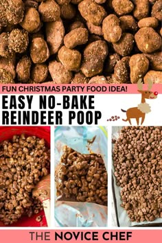 the no bake reindeer pop recipe for christmas party