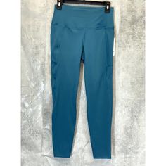 Apana Women's Atlantic Teal Rebound High-Waist Pull-On Active Leggings Sz S Elastic Waist Slip-On Style Solid 7/8ths Length 88% Polyester, 12% Spandex Machine Wash Cold Tumble Dry Low Imported This Is A New With Tags/Box Item. Please Refer To Images. Approx. Measurements: * Waist: 13" * Inseam: 25" * Length: 34" * Hip: 15" Retail Price: $38.00 High Waist Athleisure Pants With Waistband, Fitted Ankle-length Activewear Pants With Pockets, Athleisure High Waist Pants With Waistband, Fitted Activewear With Pockets, Blue Sports Bottoms With Hip Pockets, Fitted Blue Bottoms With Hip Pockets, Blue Stretch Activewear With Side Pockets, Blue Stretch Bottoms With Waistband, Blue Mid-rise Bottoms With Side Pockets