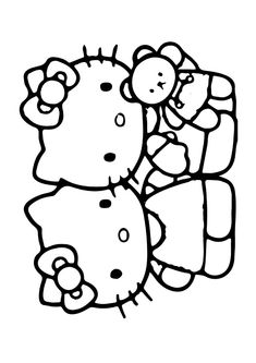 hello kitty coloring pages for kids to print out and color with the hello kitty characters