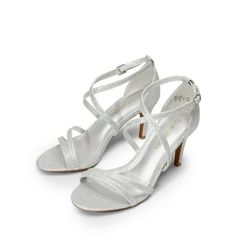 Generic Women's Ankle Strap High Heel Sandals Wedding Party Dress Shoes GIGI SILVER/GLITTER Size 10. Give any dress an elegant look with these adorable high heels! Featuring PU leather upper with metallic leatherette upper crossed strap design with adjustable buckle closure, open toe, platform, stiletto heel, and lightly padded insole. Gender: female.  Age Group: adult. Silver Sandals With 4-inch Heel For Prom, Sparkling Heels For Summer Wedding, Summer Wedding Sparkling Heels, Sparkling Summer Wedding Heels, High Heel Glitter Sandals For Wedding, Glitter High Heel Sandals For Wedding, Glitter Closed Toe Sandals For Prom, Open Toe Sandals For Prom And Holiday, Prom Sandals With Glitter And Closed Toe