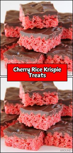 three pictures show different types of candy rice krispie treats