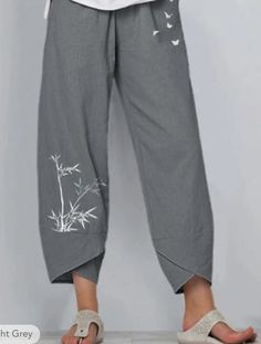 Vintage Harem Pants, Summer Linen Pants, Celana Fashion, Linen Harem Pants, Casual Linen Pants, Summer Pants Women, Casual Pants Style, Harem Pants Women, Loose Trousers